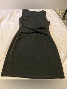 free press Black Speckled Wrap Sleeveless Midi Dress